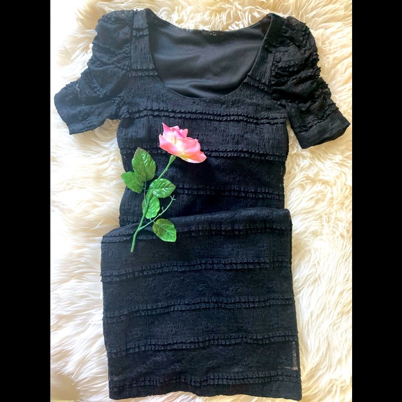 Soprano Little Black Lace Dress - Picture 2 of 7